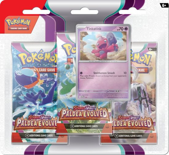 Obrázek Pokémon TCG: SV02 Paldea Evolved - 3 Blister Booster