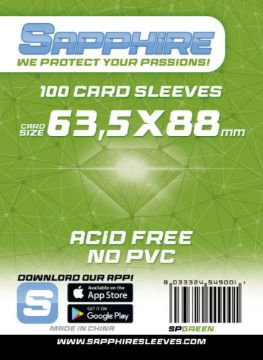 Zobrazit detail produktu - Sapphire Green - 100x Standard Card Game (63,5x88mm) Obrázek Sapphire Green - 100x Standard Card Game (63,5x88mm)