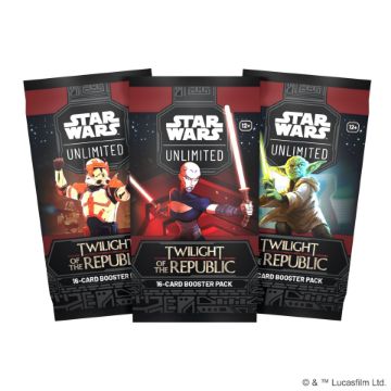 Zobrazit detail produktu - Star Wars: Unlimited - Twilight of the Republic - Booster Obrázek Star Wars: Unlimited - Twilight of the Republic - Booster