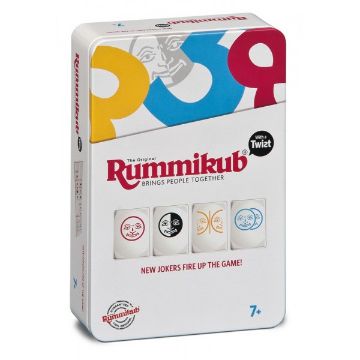 Zobrazit detail produktu - Rummikub TWIST Mini - plechovka Obrázek Rummikub TWIST Mini - plechovka