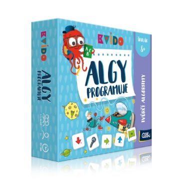 Zobrazit detail produktu - Algy programuje - Tvůrčí hra s algoritmy - Kvído Obrázek Algy programuje - Tvůrčí hra s algoritmy - Kvído