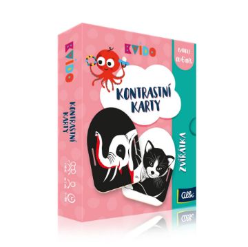 Zobrazit detail produktu - Kontrastní karty Zvířátka - Kvído Obrázek Kontrastní karty Zvířátka - Kvído