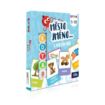 Zobrazit detail produktu - Město, jméno s kostkami - Kvído Obrázek Město, jméno s kostkami - Kvído