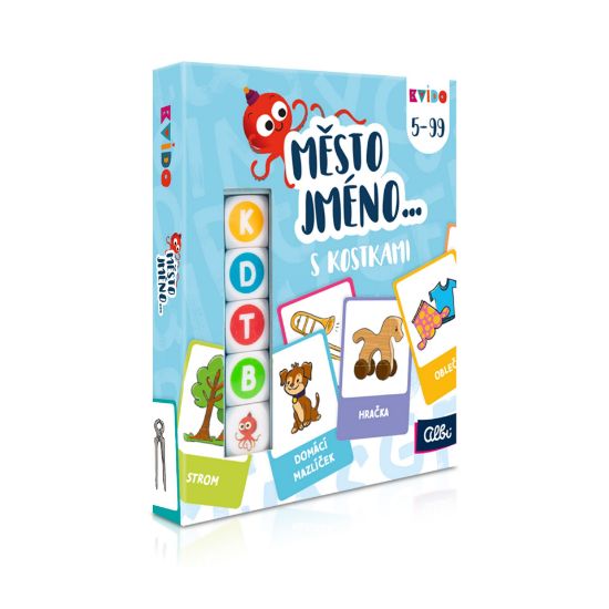 Obrázek Město, jméno s kostkami - Kvído
