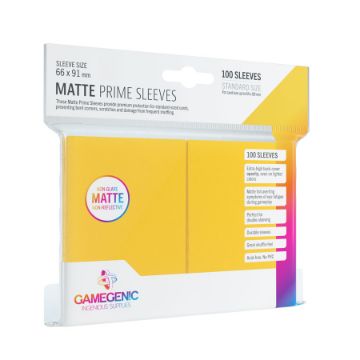 Zobrazit detail produktu - Gamegenic: Matte Prime Sleeves Yellow Obrázek Gamegenic: Matte Prime Sleeves Yellow