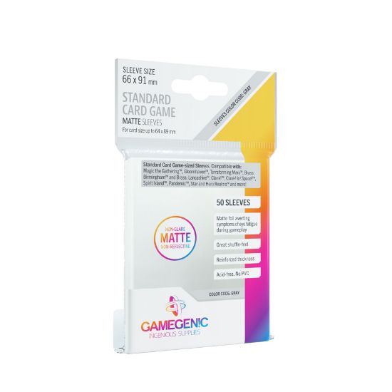 Obrázek Gamegenic: MATTE Standard Card Game Sleeves 66 x 91 mm