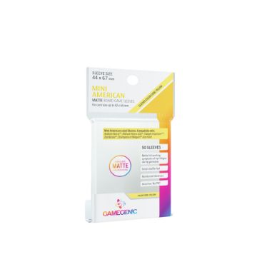 Zobrazit detail produktu - Gamegenic: MATTE Mini American-Sized Boardgame Sleeves 44 x 67 mm Obrázek Gamegenic: MATTE Mini American-Sized Boardgame Sleeves 44 x 67 mm