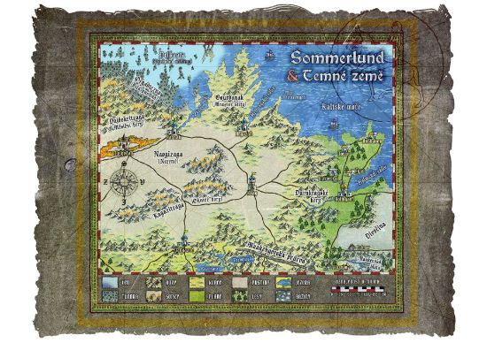 Obrázek Mapa Sommerlundu a Temných zemí