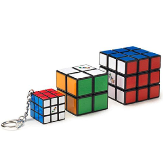 Obrázek RUBIKOVA KOSTKA SADA TRIO 3X3 + 2X2 + 3X3 PŘÍVĚŠEK