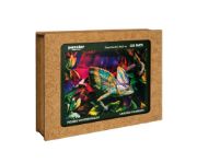 Obrázek DŘEVĚNÉ BAREVNÉ PUZZLE - Úžasný chameleon