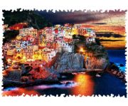 Obrázek DŘEVĚNÉ BAREVNÉ PUZZLE - Manarola v Itálii