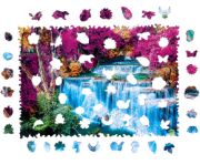 Obrázek DŘEVĚNÉ BAREVNÉ PUZZLE - Barevný vodopád