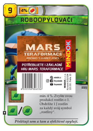 Obrázek Mars: Teraformace – promo 5 karet 2023