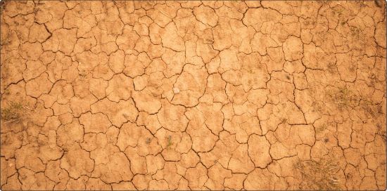 Obrázek Herní podložka (playmat) 120 x 90 cm (4'x3') - různé motivy  (neoprenová, obšitá, playmat) Desert (poušť)