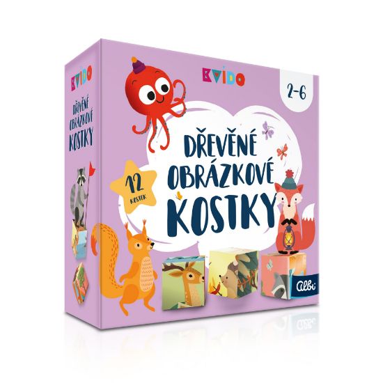 Obrázek Kvído - Dřevěné obrázkové kostky