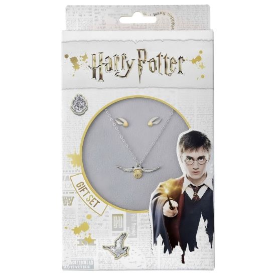 Obrázek Náhrdelník a náušnice Harry Potter - Zlatonka