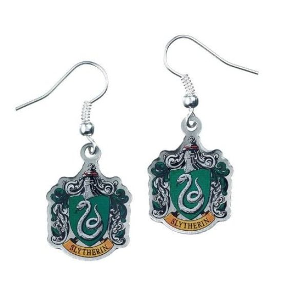 Obrázek Náušnice Harry Potter - Zmijozel (stříbrná barva)