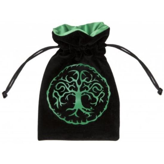 Obrázek Váček na kostky Forest Black & green Velour