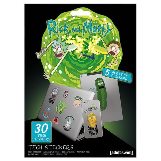 Obrázek Sada vinylových samolepek Rick and Morty - Adventures (30 ks)