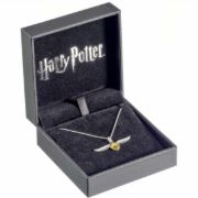 Obrázek Stříbrný náhrdelník Harry Potter - Zlatonka s krystaly