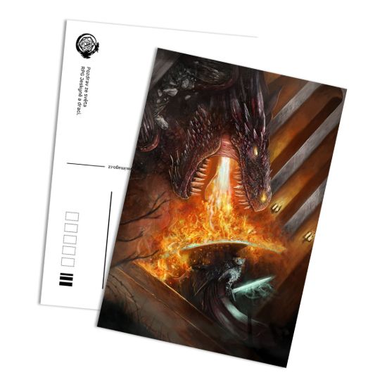 Obrázek Pohlednice Jeskyně a Draci - Dračí hněv
