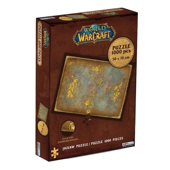 Obrázek Puzzle World of Warcraft - Mapa Azerothu, 1000 dílků