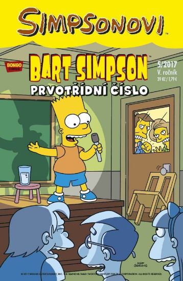 Obrázek Bart Simpson  45:05/2017 Prvotřídní číslo