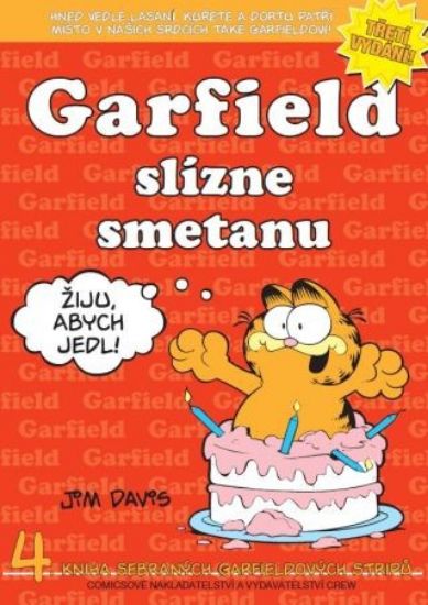 Obrázek Garfield -04- slízne smetanu