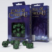 Obrázek Sada kostek Call of Cthulhu - sedmá edice – černo-zelená
