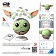 Obrázek Puzzle-Ball Star Wars: Baby Yoda s ušima 72 dílků