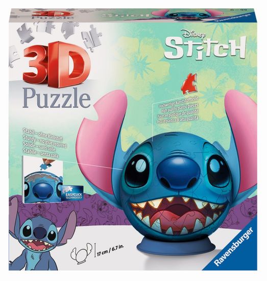 Obrázek Puzzle-Ball Disney: Stitch s ušima 72 dílků