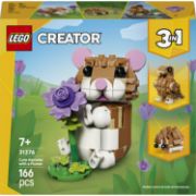 Obrázek Roztomilý křeček s květinou