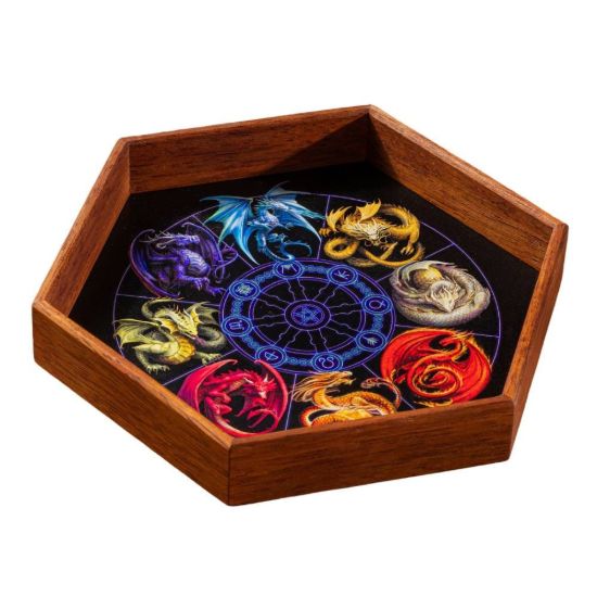 Obrázek Dřevěný Dice Tray - Dragons of the Sabbats
