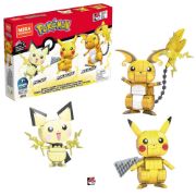 Obrázek MEGA CONSTRUX POSTAV A VYSTAV SI PIKACHU A JEHO VÝVOJOVÉ TRIO