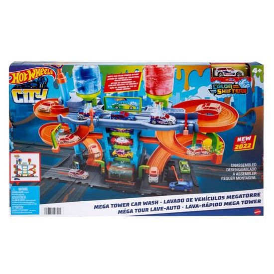 Obrázek Hot Wheels City color shifters automyčka se spirálou