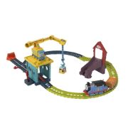 Obrázek Fisher Price vláčkový set s jeřábem a motorovou mašinkou 