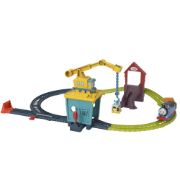 Obrázek Fisher Price vláčkový set s jeřábem a motorovou mašinkou 