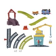 Obrázek Fisher Price vláčkový set s jeřábem a motorovou mašinkou 