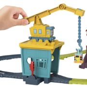 Obrázek Fisher Price vláčkový set s jeřábem a motorovou mašinkou 