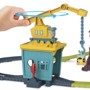 Obrázek Fisher Price vláčkový set s jeřábem a motorovou mašinkou 