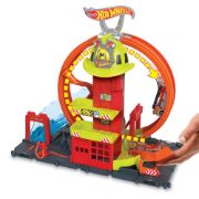 Obrázek Hot Wheels city super hasičská stanice se smyčkou 