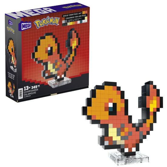 Obrázek MEGA POKÉMON PIXEL ART - CHARMANDER