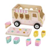 Obrázek Fisher Price DŘEVĚNÁ VKLÁDAČKA ZMRZLINÁŘSKÉ AUTO