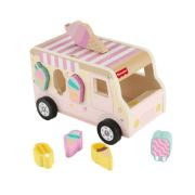 Obrázek Fisher Price DŘEVĚNÁ VKLÁDAČKA ZMRZLINÁŘSKÉ AUTO