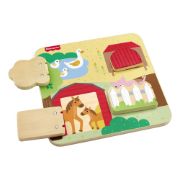 Obrázek Fisher Price dřevěna hra na schovávanou zvířátka 