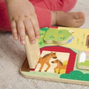 Obrázek Fisher Price dřevěna hra na schovávanou zvířátka 