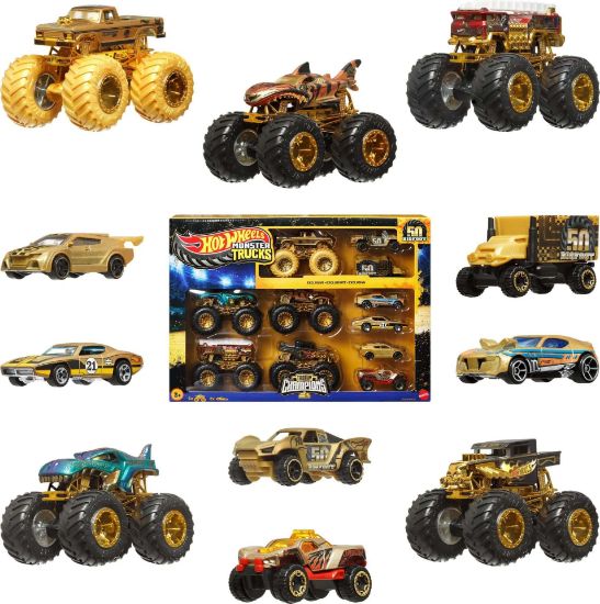 Obrázek HW MONSTER TRUCKS BIGFOOT 50. VÝROČÍ SET ANGLIČÁKŮ & TRUCKŮ