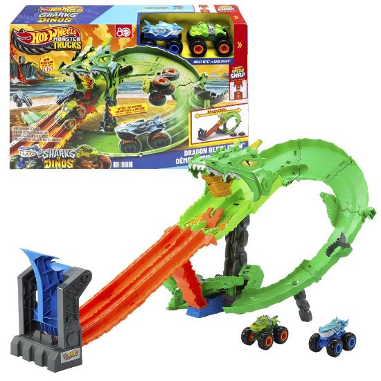 Obrázek Hot Wheels Monster trucks dráha dračí zkáza