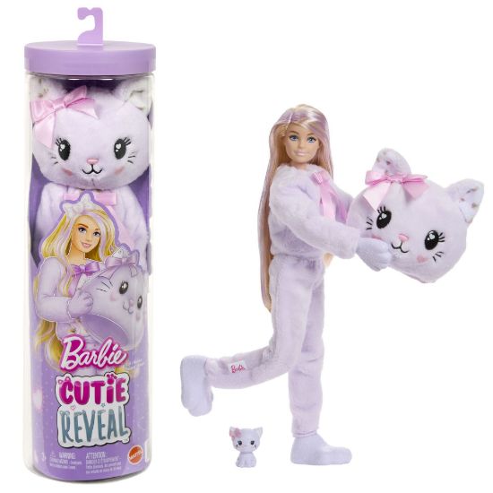 Obrázek Barbie CUTIE REVEAL Barbie sladké mašle - fialové kotě