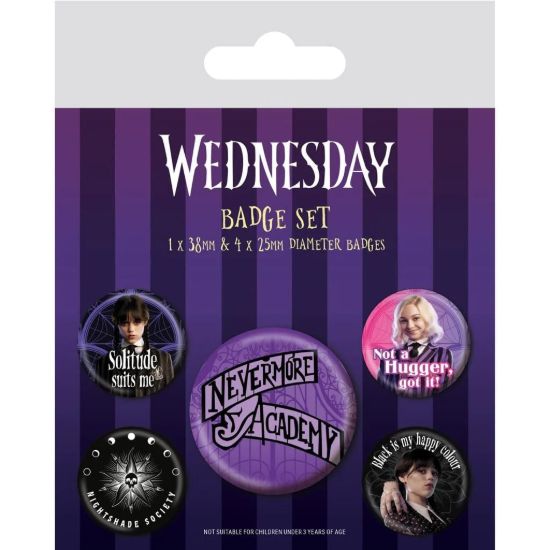 Obrázek Sada placek Wednesday - Nevermore